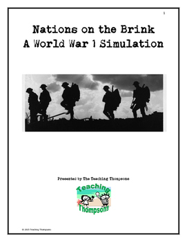 Preview of World War One Classroom Simulation - Simulate the start of WWI in class!