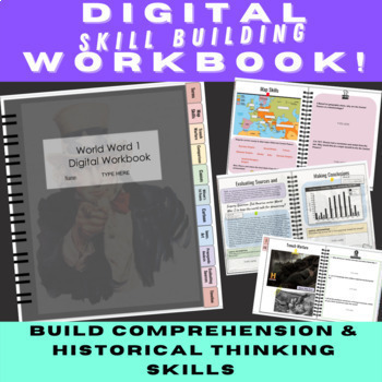 Preview of World War One Digital Workbook | Skill Building Activities!