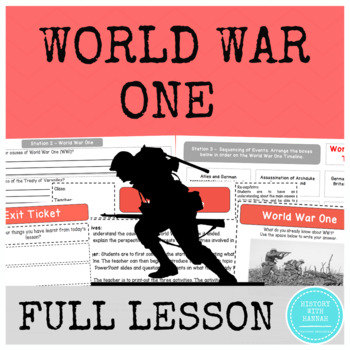 World War One - Full Lesson by History With Hannah | TPT