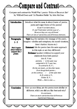 ww1 and ww2 comparison essay