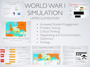 Preview of WW1 Simulation Activity: Elementary Edition + 1 Year Online Subscription