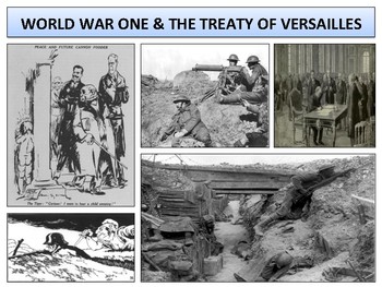 Preview of World War One & The Treaty of Versailles - Complete Unit Bundle
