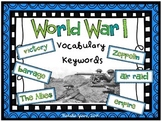 World War One Vocabulary Key Words Cards