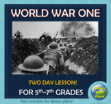 WWI - World War 1 for 5th-7th Grades (TWO Lessons and Goog