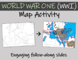 World War One (WWI) Map Activity - Easy, Fun, Engaging, In