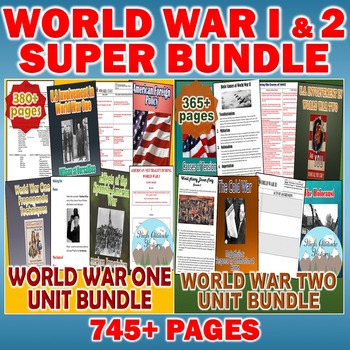 Preview of World War One (WWI) & World War Two (WWII) Super Bundle