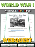 World War One - Webquest with Key (Google Doc Included)