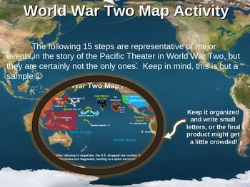 WWII World War Two Map Activity PACIFIC THEATER Fun