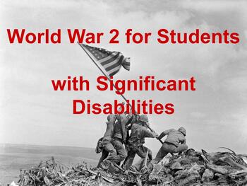 Preview of World War Two for students with special needs
