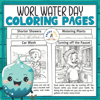 save water coloring pages