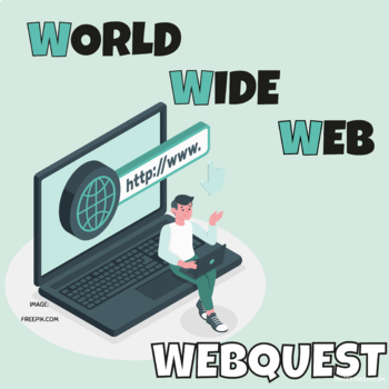 Preview of World Wide Web (www) WebQuest with Interactive Google Notebook
