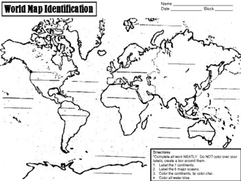 World map Identification by History Hall | TPT