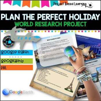 Preview of World research project- Research your ideal holiday PBL SUB PACK
