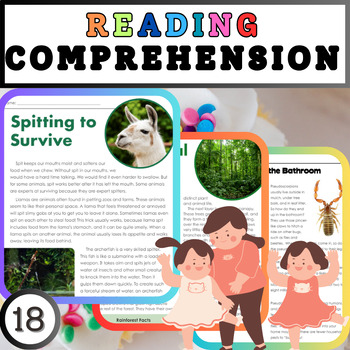 Preview of Worlds Through Words: Engaging 5th Grade Reading Comprehension Worksheets