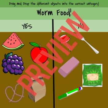 Preview of Worm Composting Food Drag & Drop