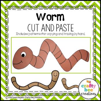 worm cut out template