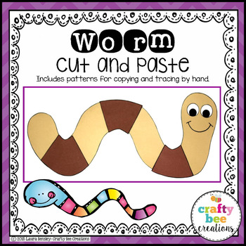 worm cut out template