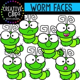 Worm Faces {Creative Clips Clipart}