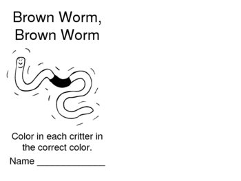 Preview of Worm Packet for Use with Our Kindergarten Buddies