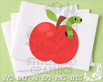 Download Worm In Apple Svg Instant Download Vector Art Commercial Use Svg Silhouette