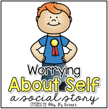 Preview of Worry About Self Social Story | I Can Worry About Me Story