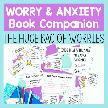 Preview of The Huge Bag Of Worries - Anxiety Activities For Counseling Lessons And Groups