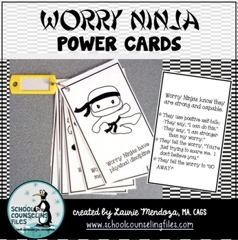 Preview of Worry Ninja Power Cards