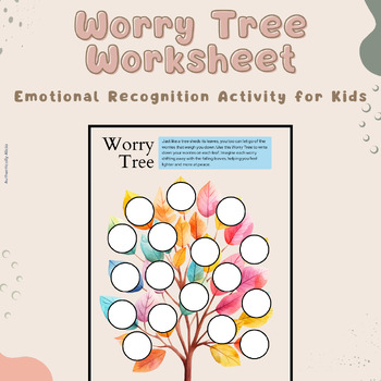 Preview of Worry Tree Worksheet