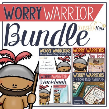 Preview of Worry Warriors Bundle: 5 Resources to Help Kids Manage Worries