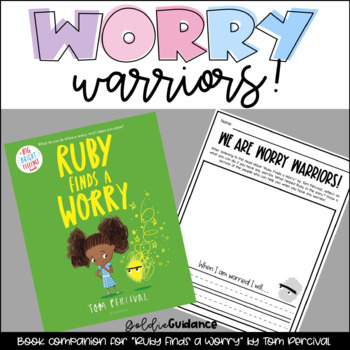 Preview of Worry Warriors Worksheet: Ruby Finds a Worry