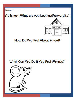 Preview of Worry Worksheet