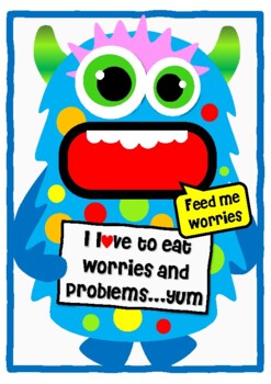 Preview of Worry monster and activity