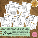 Worship Notes Bundle: March