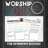 Worship Notes for Beginning Readers