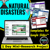 Worst Natural Disasters in History | 1 Day Mini-Research P