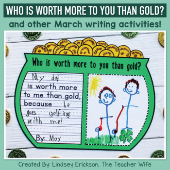 Preview of Worth More Than Gold (A Writing Craftivity) & MORE!