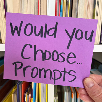 Preview of Would You Choose Prompts | 40 PowerPoint Slides with Photos