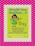 Would You Rather: 100th Day of School Style