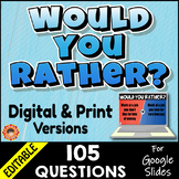 Would You Rather? 105 Questions ~Digital & Print Versions~