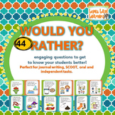 Would You Rather? 44 Getting to Know You Questions & Writi