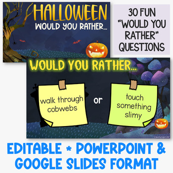 Would You Rather Activity - Halloween Edition | Fun Halloween Party Game  for Kids