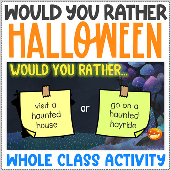 Preview of Would You Rather Activity - Halloween Edition - Fun Halloween Party Game