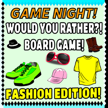 WOULD YOU RATHER? Board Game Fashion Edition-FAMILY SUMMER GAME NIGHT