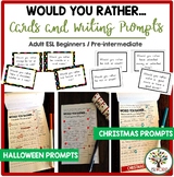Would You Rather Questions - Writing Prompts and Task Cards