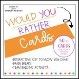 Would You Rather Cards