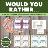 Would You Rather - Cards & List - Back To School Activity!