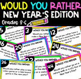 Would You Rather Cards | New Year's Activity