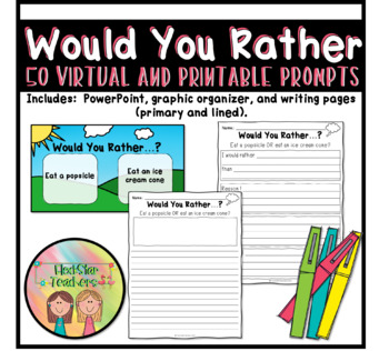 Preview of Would You Rather...? Digital and Printable Activities