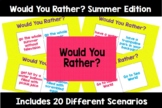 Would You Rather Distance Learning Game- Summer Edition