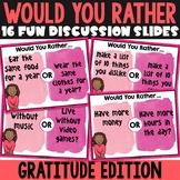 Would You Rather Powerpoint Activities | Gratitude Activities